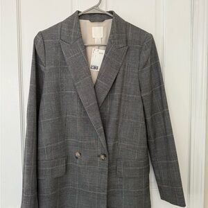 H&M Gray Plaid Women's Blazer